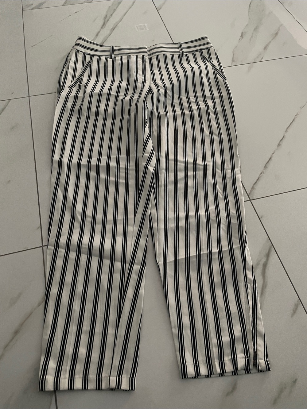 LOFT Black and White Striped Women's Pants get all 5 things